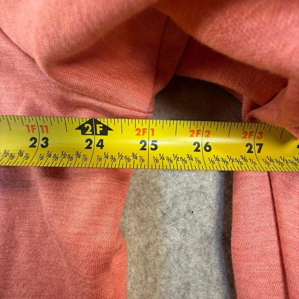 Tahari Mens Quarter Zip Pullover Coral Heathered Knit Sweater XL
